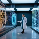 Home 20 과학적 발견을 위한 창의적 접근 - **Science and Art Fusion in a Modern Parisian Lab**
A vibrant, dynamic scene showcasing a collab...